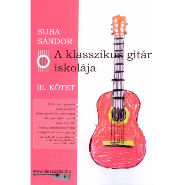Suba Sándor: A klasszikus gitár iskolája 3.